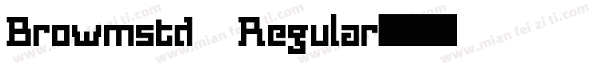 Browmstd Regular字体转换